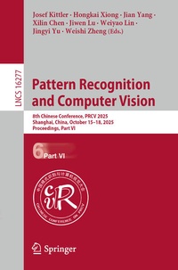 Enlarge image Cover: Pattern Recognition and Computer Vision - Springer