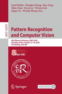 Enlarge image Cover: Pattern Recognition and Computer Vision - Springer