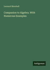 Enlarge image Cover: Companion to Algebra. With Numerous Examples - Antigonos Verlag