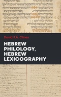 Cover: Hebrew Philology, Hebrew Lexicography - Sheffield Phoenix Press Ltd