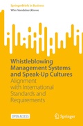 Cover: Whistleblowing Management Systems and Speak-Up Cultures - Springer