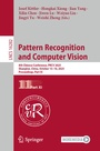 Cover: Pattern Recognition and Computer Vision - Springer