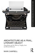 Cover: Architecture as a Frail, Literary Object - Routledge