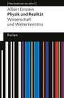 Bild: Physik und Realität. Wissenschaft und Welterkenntnis - Reclam