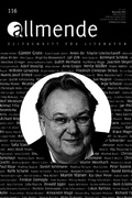 Cover: Allmende 116 - Zeitschrift f&uuml;r Literatur - Mitteldeutscher Verlag