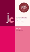 Cover: journal culinaire. Kultur und Wissenschaft des Essens - Edition Wurzer & Vilgis