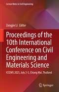 Cover: Proceedings of the 10th International Conference on Civil Engineering and Materials Science - Springer