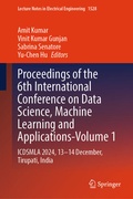 Cover: Proceedings of the 6th International Conference on Data Science, Machine Learning and Applications- Volume 1 - Springer
