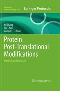 Cover: Protein Post-Translational Modifications - Humana