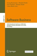 Cover: Software Business - Springer