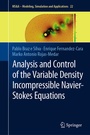Cover: Analysis and Control of the Variable Density Incompressible Navier-Stokes Equations - Springer