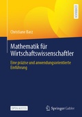 Cover: Mathematik f&uuml;r Wirtschaftswissenschaftler - Springer Gabler