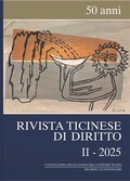 Cover: Rivista ticinese di diritto II-2025 - Helbing & Lichtenhahn