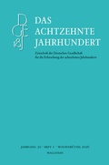 Cover: Das achtzehnte Jahrhundert - Wallstein