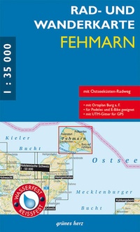 Enlarge image Cover: Rad- und Wanderkarte Fehmarn - grünes herz