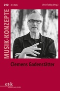 Cover: Clemens Gadenst&auml;tter - edition text + kritik