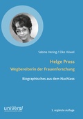 Cover: Helge Pross. Wegbereiterin der Frauenforschung - universi - Universit&auml;tsverlag Siegen