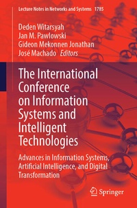 Enlarge image Cover: The International Conference on Information Systems and Intelligent Technologies - Springer