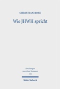 Cover: Wie JHWH spricht - Mohr Siebeck
