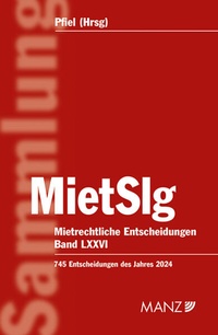 Bild: Mietrechtliche Entscheidungen MietSlg - Manz