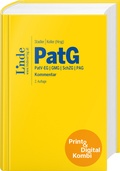 Cover: PatG | Patentgesetz (Kombi Print&digital) - Linde