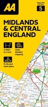 Cover: AA Road Atlas Midlands & Central England - Automobile Association