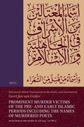 Cover: Prominent Murder Victims of the Pre- and Early Islamic Periods Including the Names of Murdered Poets - Brill