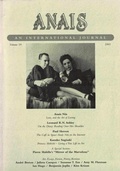Cover: ANAIS: An International Journal, Vol. 19 - Sky Blue Press LLC