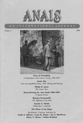 Cover: ANAIS: An International Journal, Vol. 2 - Sky Blue Press LLC
