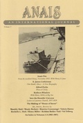Cover: ANAIS: An International Journal, Vol. 5 - Sky Blue Press LLC