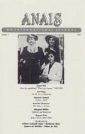 Cover: ANAIS: An International Journal, Vol. 1 - Sky Blue Press LLC