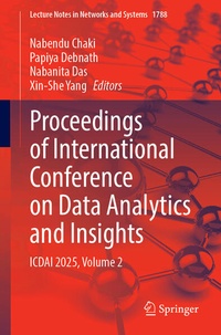 Enlarge image Cover: Proceedings of International Conference on Data Analytics and Insights - Springer