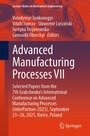 Cover: Advanced Manufacturing Processes VII - Springer