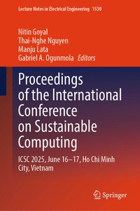 Enlarge image Cover: Proceedings of the International Conference on Sustainable Computing - Springer