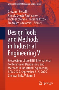 Enlarge image Cover: Design Tools and Methods in Industrial Engineering V - Springer