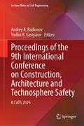 Cover: Proceedings of the 9th International Conference on Construction, Architecture and Technosphere Safety - Springer