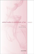 Cover: Oxford Studies in Philosophy of Law - Oxford University Press