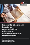 Cover: Riassunto di opinioni basato su caratteristiche utilizzando l'apprendimento di trasferimento - Edizioni Sapienza