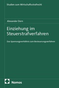 Cover: Einziehung im Steuerstrafverfahren - Nomos