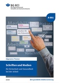 Cover: A 001 - Schriften und Medien f&uuml;r Sicherheit und Gesundheit bei der Arbeit - Jedermann-Verlag GmbH
