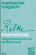 Cover: Rilke international - Deutsche Schillerges.