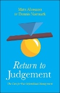 Cover: Return to Judgement - Bristol University Press