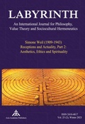 Cover: Simone Weil (1909-1943) Receptions and Actuality, Part 2: Aesthetics, Ethics and Spirituality - Axia Academic Publishers