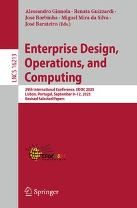 Enlarge image Cover: Enterprise Design, Operations, and Computing - Springer