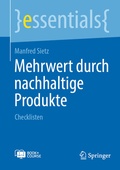 Cover: Mehrwert durch nachhaltige Produkte - Springer