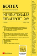 Cover: KODEX Internationales Privatrecht 2026 - LexisNexis Verlag ARD ORAC GmbH