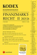 Cover: KODEX Finanzmarktrecht Band II 2025/26 - inkl. App - LexisNexis Verlag ARD ORAC GmbH