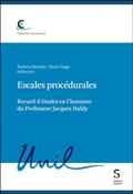 Cover: Escales proc&eacute;durales - St&auml;mpfli Verlag AG