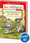 Cover: Lesel&ouml;wen 1. Klasse - Drei Waschb&auml;ren f&uuml;r alle F&auml;lle - Loewe