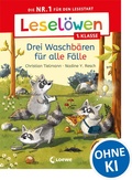 Cover: Lesel&ouml;wen 1. Klasse - Drei Waschb&auml;ren f&uuml;r alle F&auml;lle - Loewe